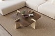 HABITAT ET JARDIN - Table basse en bois "Poalla" - 90 x 90 x 35 cm - Marron - vignette