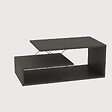 HABITAT ET JARDIN - Table basse en bois "Cayenne" - 100 x 50 x 40 cm - Gris anthracite - vignette