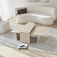 HABITAT ET JARDIN - Ensemble de table basse en bois "Paris" 105 x 60 x 35 cm - Bronze - vignette