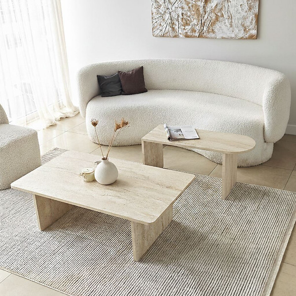HABITAT ET JARDIN - Ensemble de table basse en bois "Paris" 105 x 60 x 35 cm - Bronze - large