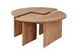HABITAT ET JARDIN - Table basse en bois "Moira" 90 x 90 x 41 cm - Pin atlantique - vignette
