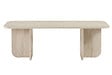 HABITAT ET JARDIN - Table basse en bois "Akira" 120 x 60 x 41 cm - Travertin - vignette