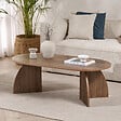 HABITAT ET JARDIN - Table basse en bois "Melina" 120 x 60 x 40 cm - Noyer - vignette