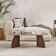 HABITAT ET JARDIN - Table basse en bois "Melina" 120 x 60 x 40 cm - Noyer - vignette