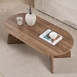 HABITAT ET JARDIN - Table basse en bois "Melina" 120 x 60 x 40 cm - Noyer - vignette
