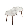 HABITAT ET JARDIN - Table basse en bois "Moon" 99 x 54 x 45 cm - Blanc - vignette