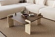HABITAT ET JARDIN - Table basse en bois "Afrolli" - 90 x 90 x 35 cm - Marron - vignette