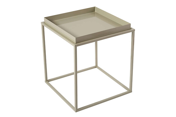 HABITAT ET JARDIN - Table basse en métal "Koala" 45 x 45 x 52 cm - Taupe - large