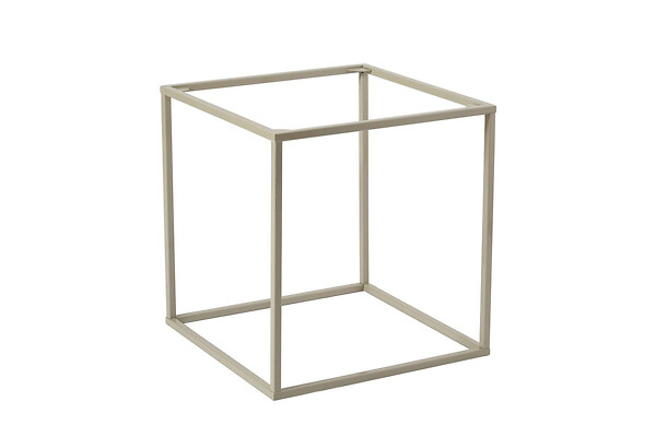 HABITAT ET JARDIN - Table basse en métal "Koala" 45 x 45 x 52 cm - Taupe - large