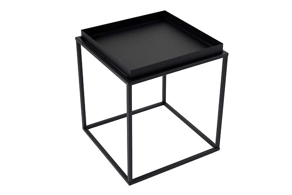 HABITAT ET JARDIN - Table basse en métal "Koala" 45 x 45 x 52 cm - Noir - large