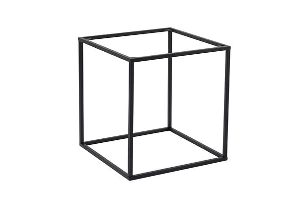 HABITAT ET JARDIN - Table basse en métal "Koala" 45 x 45 x 52 cm - Noir - large