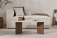 HABITAT ET JARDIN - Table basse en bois "Sable" 119 x 60 x 40 cm - Travertin - vignette