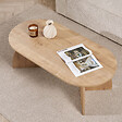 HABITAT ET JARDIN - Table basse en bois "Melina" 120 x 60 x 40 cm - Chêne saphir - vignette