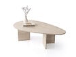 HABITAT ET JARDIN - Table basse en bois "Flap" 139,5 x 79,5 x 42 cm - Travertin - vignette
