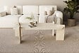 HABITAT ET JARDIN - Table basse en bois "Lovge" 120 x 60 x 35 cm - Travertin - vignette