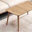 HABITAT ET JARDIN - Table basse en bois "Luci" 100 x 53 x 45 cm - Chêne - vignette