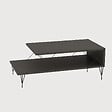 HABITAT ET JARDIN - Table basse en bois "Loire" 100 x 50 x 40 cm - Anthracite - vignette