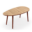 HABITAT ET JARDIN - Table basse en bois "Nora" 100 x 50 x 45 cm - Chêne - vignette