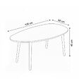 HABITAT ET JARDIN - Table basse en bois "Nora" 100 x 50 x 45 cm - Chêne - vignette