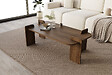 HABITAT ET JARDIN - Table basse en bois "Lovge" 120 x 60 x 35 cm - Noyer - vignette