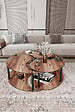 HABITAT ET JARDIN - Ensemble de table basse en bois "Yin" 70 x 70 x 38 cm - Noyer - vignette