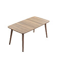 HABITAT ET JARDIN - Table basse en bois "Luci" 100 x 53 x 45 cm - Noyer - vignette