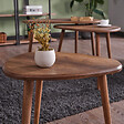 HABITAT ET JARDIN - Ensemble de table basse en bois "Alvin" 80 x 52 x 50 cm - Noyer - vignette