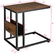 TECTAKE - Table d’appoint WIGAN 55x36,5x60cm - vignette