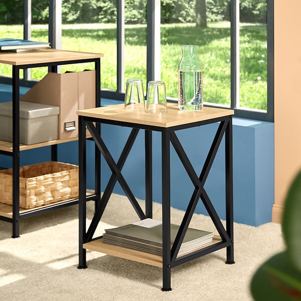 TECTAKE - Table d’appoint CARLTON 40,5x40,5x52,5cm - large