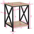 TECTAKE - Table d’appoint CARLTON 40,5x40,5x52,5cm - vignette