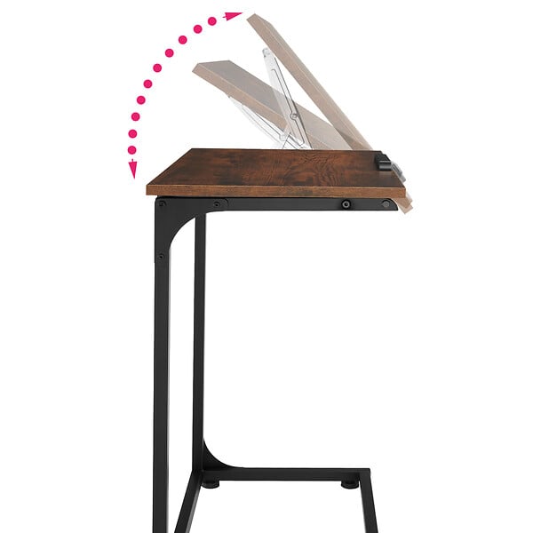 TECTAKE - Table d’appoint Ruston 55x35x66,5cm - large
