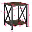 TECTAKE - Table d’appoint CARLTON 40,5x40,5x52,5cm - vignette