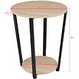 TECTAKE - Table d’appoint SWINDON 50x62,5cm - vignette
