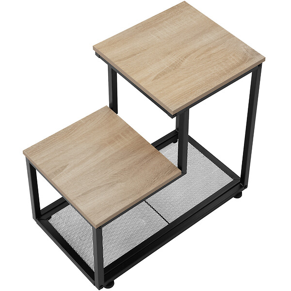TECTAKE - Table d’appoint HALIFAX 60,5x35,5x60,5cm - large