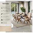 TECTAKE - Chaise en bois avec cannage viennois design boho chêne clair - vignette