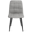 ID MARKET - Lot de 8 chaises MILA en velours mix color bleu x2, gris foncé x2, gris clair x2, jaune x2 - vignette