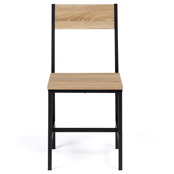 ID MARKET - Lot de 4 chaises de cuisine DETROIT design industriel - large
