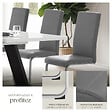 TECTAKE - Lot de 8 chaises Rembourrées avec en cuir synthétique ergonomique gris - vignette