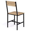 ID MARKET - Lot de 6 chaises de cuisine DETROIT design industriel - vignette