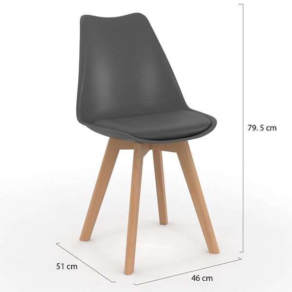 ID MARKET - Lot de 6 chaises scandinaves SARA gris foncé, blanc, noir et velours patchworks noir, gris et blanc - large