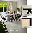 TECTAKE - Lot de 4 chaises en bois avec cannage viennois design boho noir - vignette