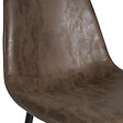 ID MARKET - Lot de 6 chaises vintage DALI marron pour salle à manger - vignette