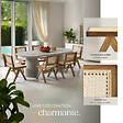 TECTAKE - Lot 4 chaises en bois avec cannage viennois design boho chêne clair - vignette