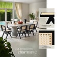 TECTAKE - Lot de 6 chaises en bois avec cannage viennois design boho noir - vignette
