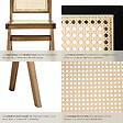 TECTAKE - Lot de 6 chaises en bois avec cannage viennois design boho noir - vignette