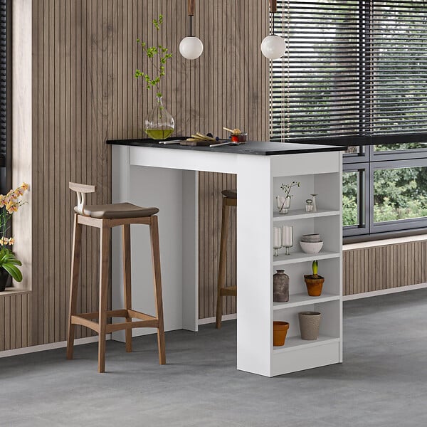 HABITAT ET JARDIN - Table de bar en bois "Swallow" 117 x 54 x 102 cm - Bendir - large