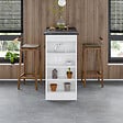 HABITAT ET JARDIN - Table de bar en bois "Swallow" 117 x 54 x 102 cm - Bendir - vignette