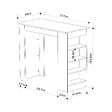 HABITAT ET JARDIN - Table de bar en bois "Swallow" 117 x 54 x 102 cm - Bendir - vignette