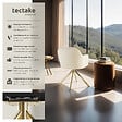 TECTAKE - Lot de 6 chaises pivotantes à 360° en velours rembourrées crème/or - vignette