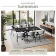 TECTAKE - Lot 6 Fauteuils rembourré ergonomique en tissu 150kg max gris - vignette